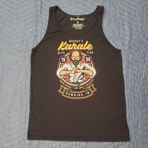 Vintage Karate World Tae Kwon Do Hapki Do Graphic Print Tank Top, Size: S